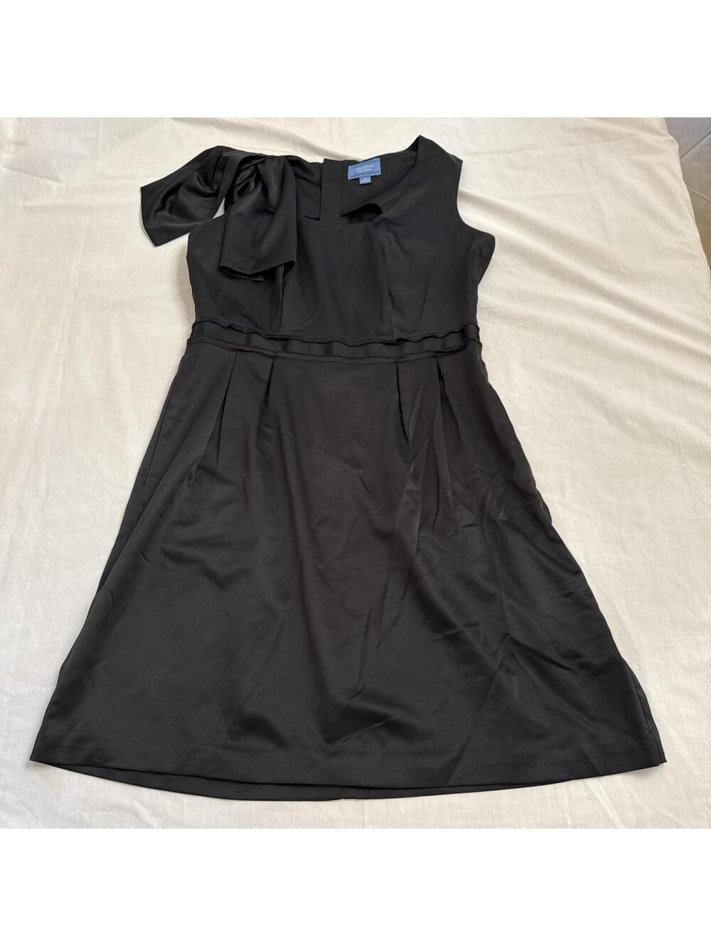 Simply Vera Vera Wang Black Dress | Size 10 | Pleated A-Line Cocktail